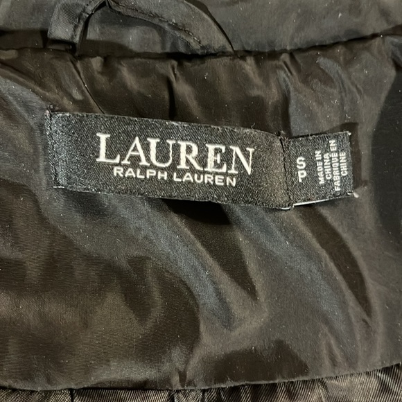 Ralph Lauren quilted black,Logo embossed crest patch size small - Picture 7 of 9